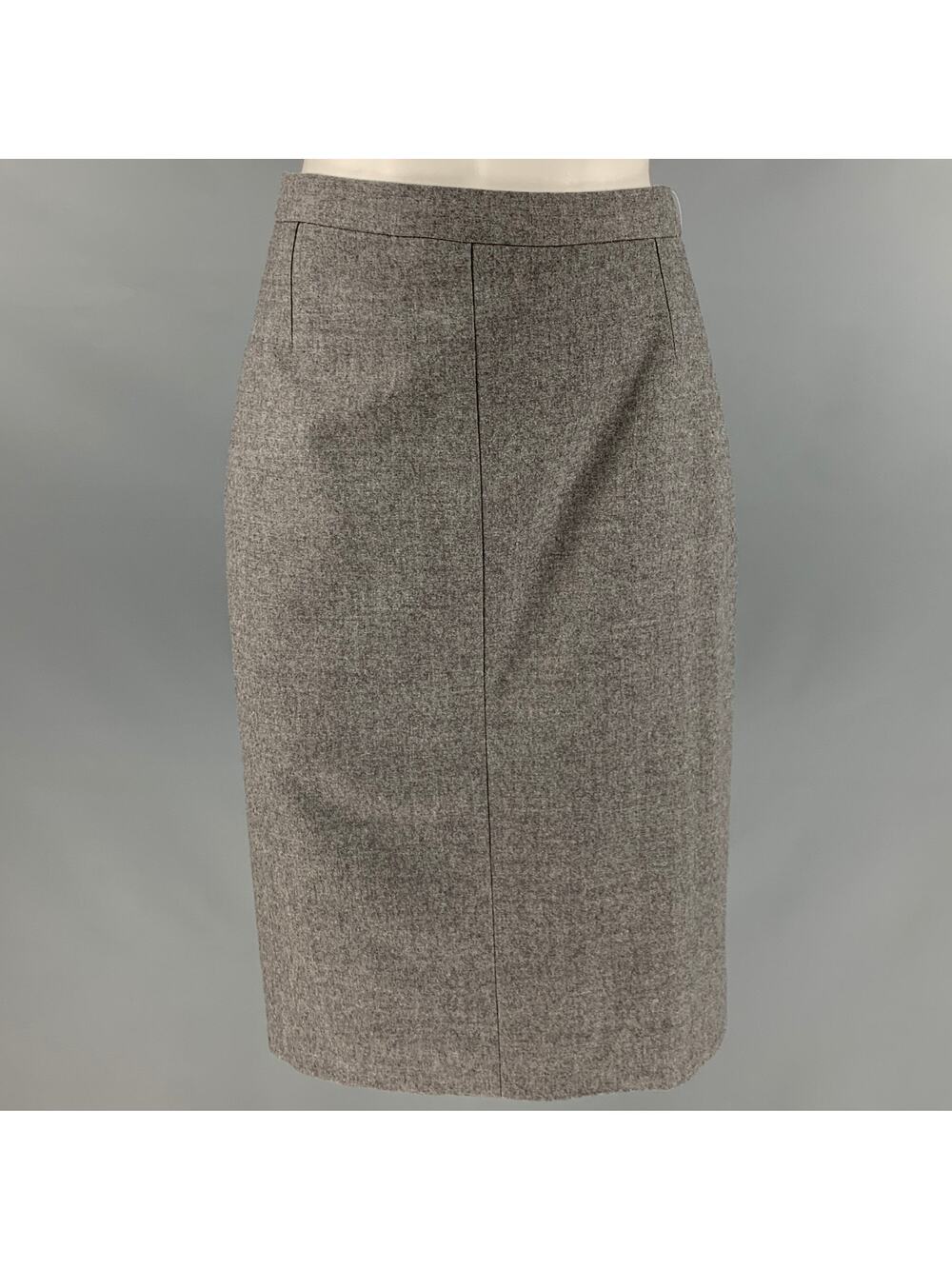 NO BRAND Size 4 Grey Heather Pencil Skirt